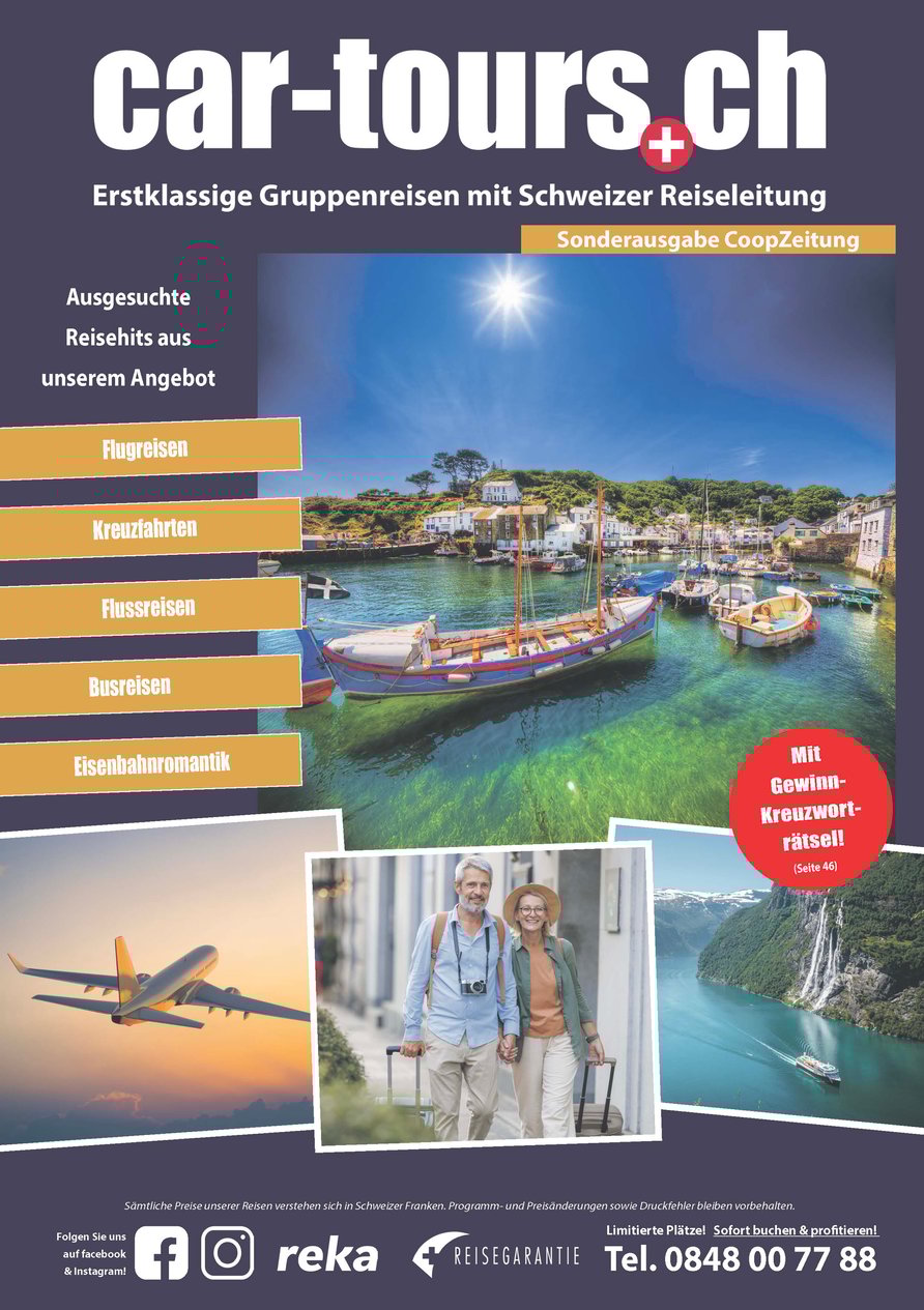Coop Zeitung - car-tours.ch Beilage